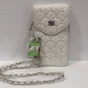 Badgley Mischka White Crossbody Bag
